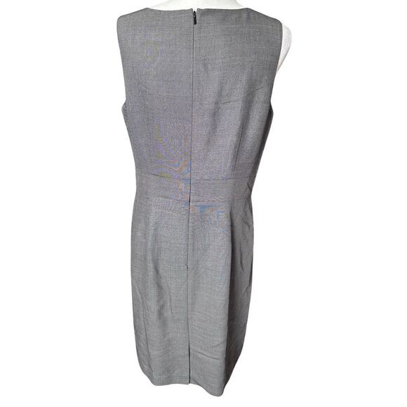 Ann Taylor Petite V Neck Lines Sheath Dress Size 14P - Picture 4 of 7